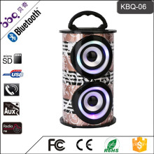 Stereo Mobile radio boombox speaker with USB SD AUX speaker portable Bluetooth Audio system